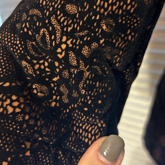 NWT Northside Black and Brown Lace 3/4 Puffer jacket medium - Picture 6 of 11